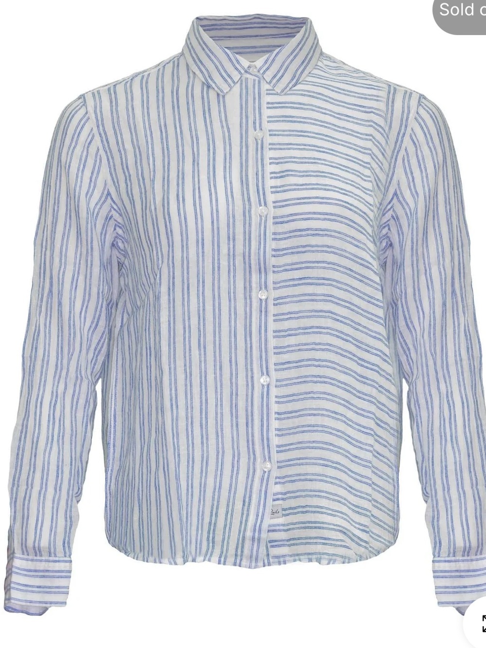 Rails Blue & White Striped Button-Down Shirt